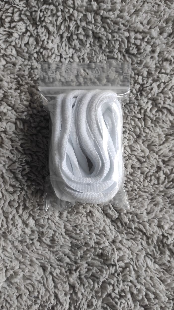 🤍 Lacets ovales 120 cm – Blanc - photo numéro 3