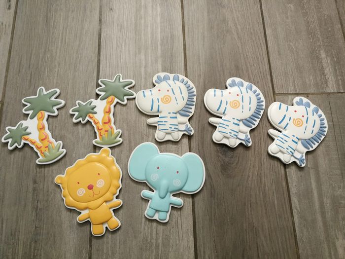 Plaques d'animaux en bois décoration chambre de bébé - photo numéro 7