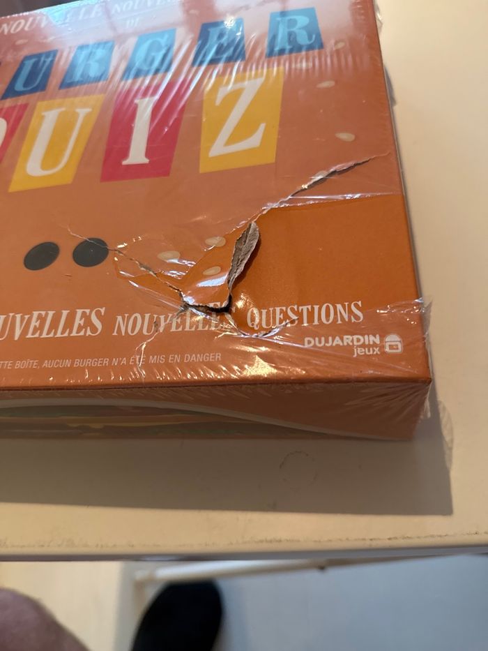 Burger quiz, la nouvelle boîte   Mais boîte très abîmé - photo numéro 2