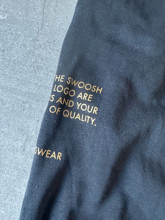 Jogging ensemble, pantalon et Sweat à capuche, noir et doré Nike, taille S mixte - photo numéro 8