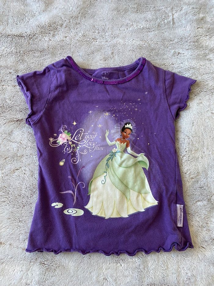 T-shirt Disney 3-4 ans La princesse et la grenouille - photo numéro 2