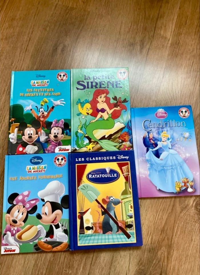 Lot de 5 livres Disney parfait état