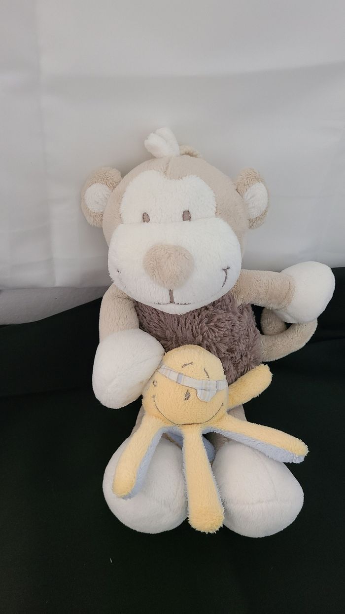 Peluche musicale Bono singe NOUKIE'S Bill et Bono pieuvre Calypso - photo numéro 2