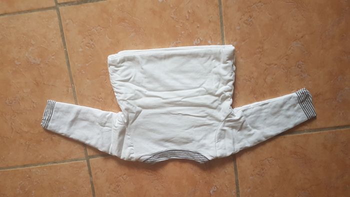 Manteau mi-saison bébé mixte 6 mois Blanc Okaïdi - photo numéro 5