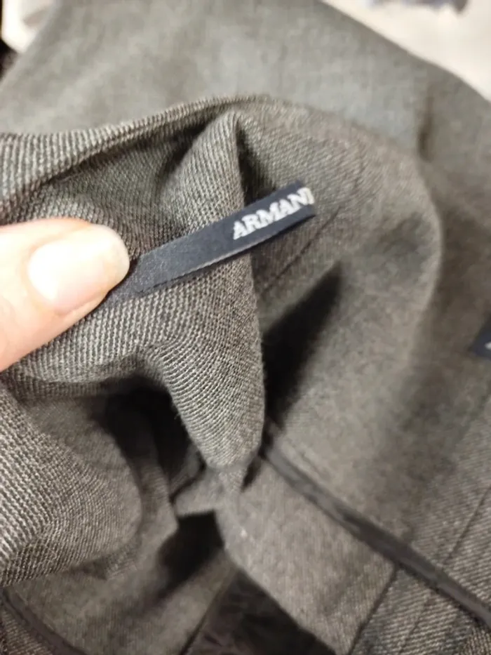 Mini Jupe grise ceinturée Armani Jeans - Taille 44 - Élégance intemporelle A606 - photo numéro 13