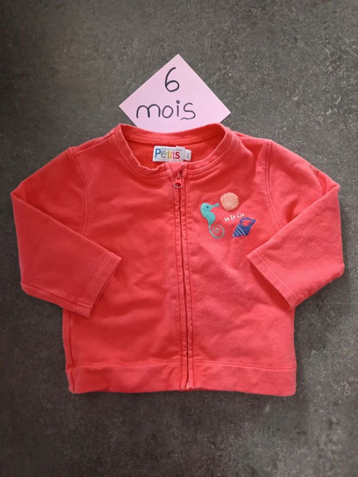 Veste/gilet orange 6 mois