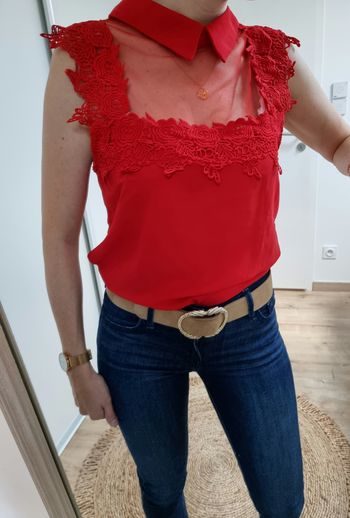 Top rouge 
Fluide 
Unika
Taille S
Excellent état
