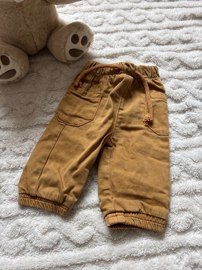 Pantalon cargo marron tape à l’œil 3 mois - photo numéro 2