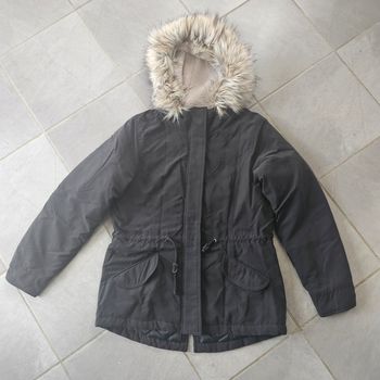 Parka manteau veste longue à capuche
