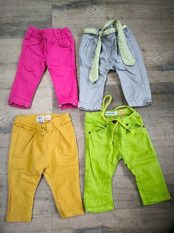 Lot de 4 pantalons 6 mois