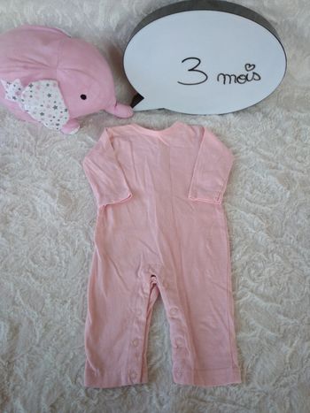 Pyjama sans pied été léger Fille 3 mois In extenso 100% coton
