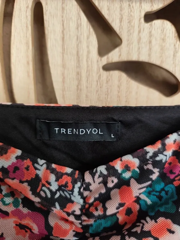 Robe imprimée fleurie col carré T L Trendyol - photo numéro 12