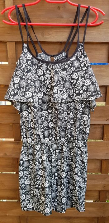 Combishort fluide fleurie femme