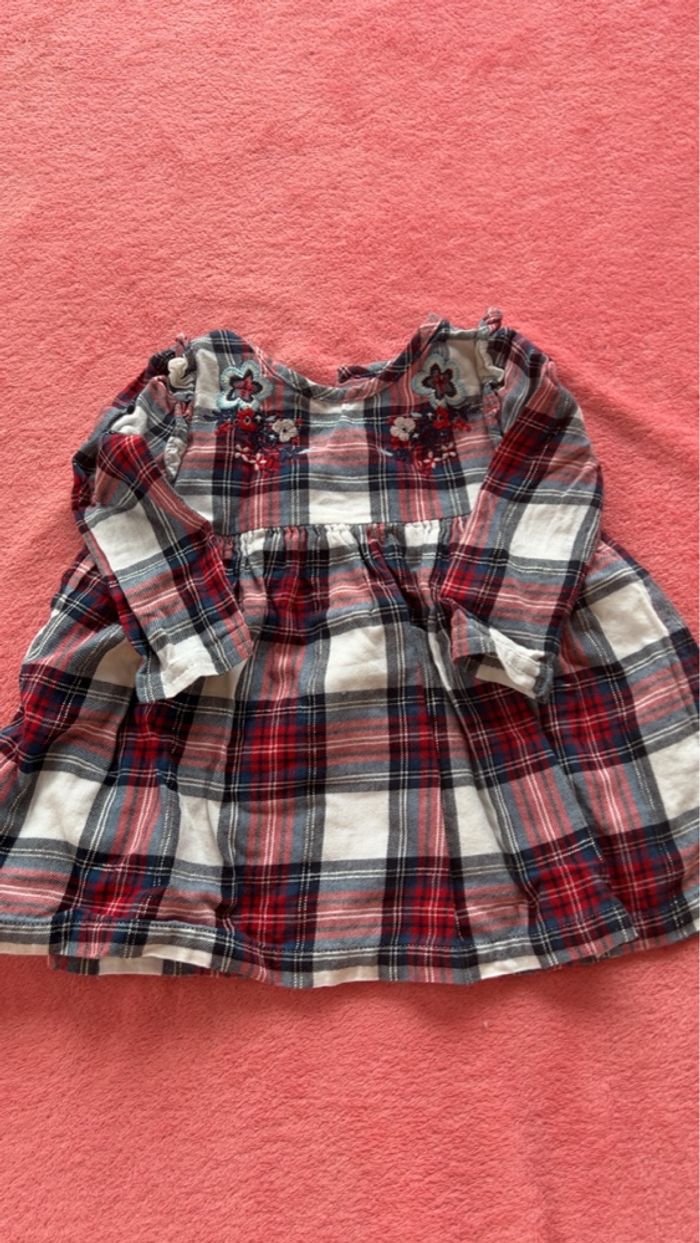 Robe Vichy + gilet - photo numéro 2