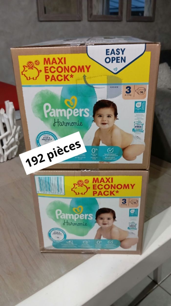 Les 2  Pack maxi Pampers taille 3