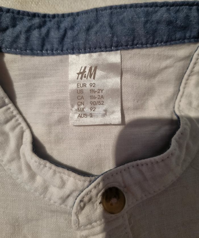 Chemise en lin blanche - photo numéro 2