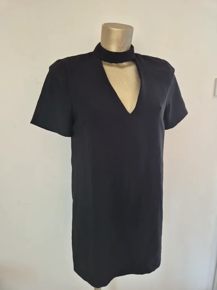 Robe noir zara taille m - photo numéro 3