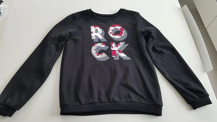 Sweat à sequins 158-164 14 ans