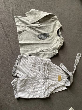 Salopette et blouse bébé garçon