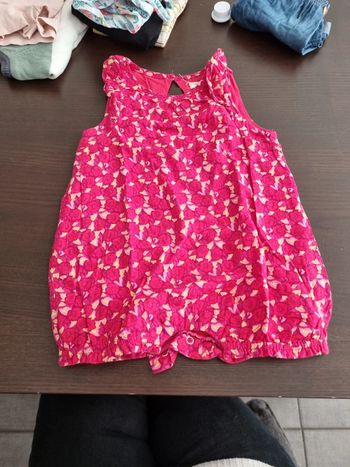 Grenouillère été bébé 24 mois du pareil au même très bon état rose