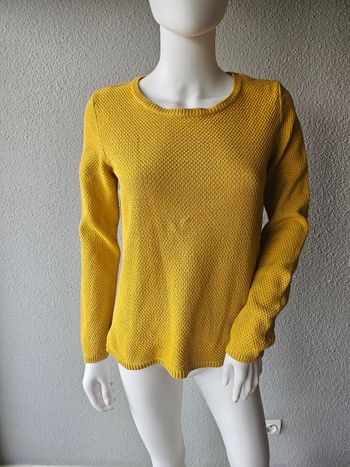 Pull à col rond moutarde