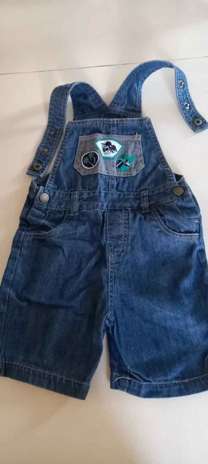 Salopette short