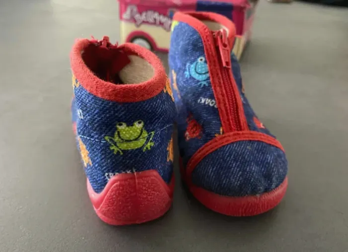 Chaussons rouge/bleu Bellamy - photo numéro 3