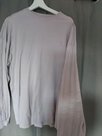 T-shirt manches longues Adidas violet pastel – Taille L
