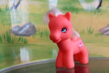 Poney orange vintage