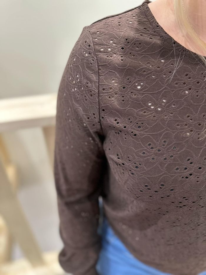Très joli haut marron Only 🖤 - photo numéro 3