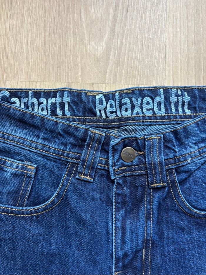 Short Carhartt Single Knee Rework Bleu Marine S / 30 - photo numéro 4