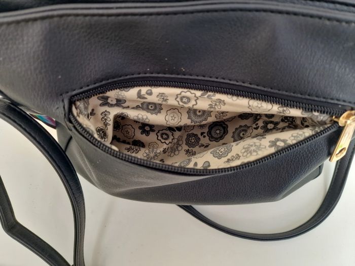 Sac Bandoulière Noir Sequins Noirs Argentés Conti Osvaldo - photo numéro 11