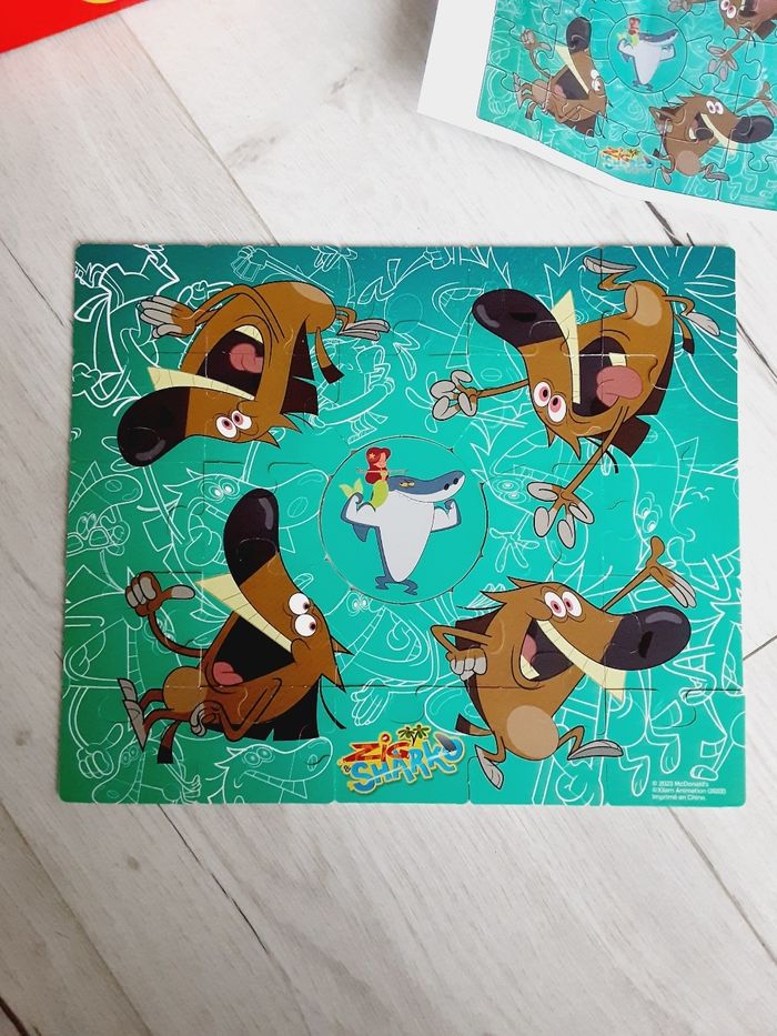 Jeu jouet enfant Puzzle 25 pièces Happy Meal Mac Donald’s Zig & Sharko numéro 2 Neuf - photo numéro 2