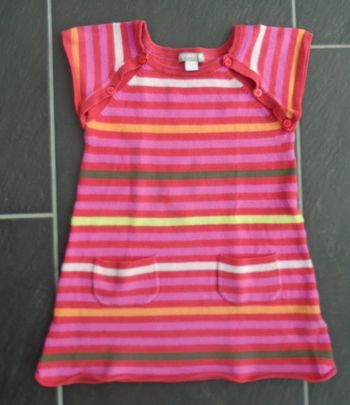 Robe hiver manches courtes fille 2 ans