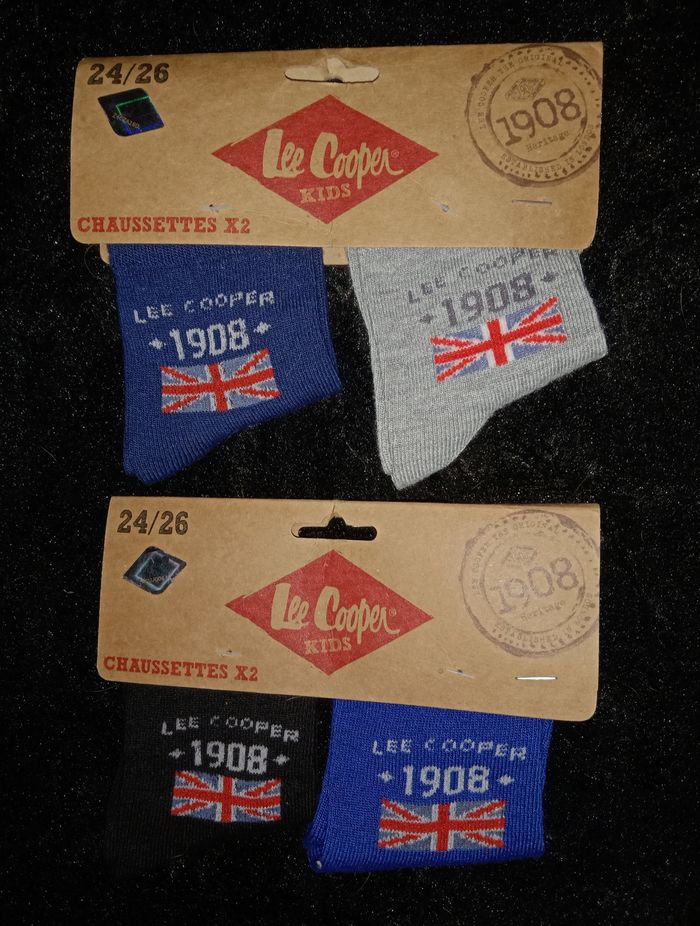 Lot 4 chaussettes Lee Cooper taille 24/26
