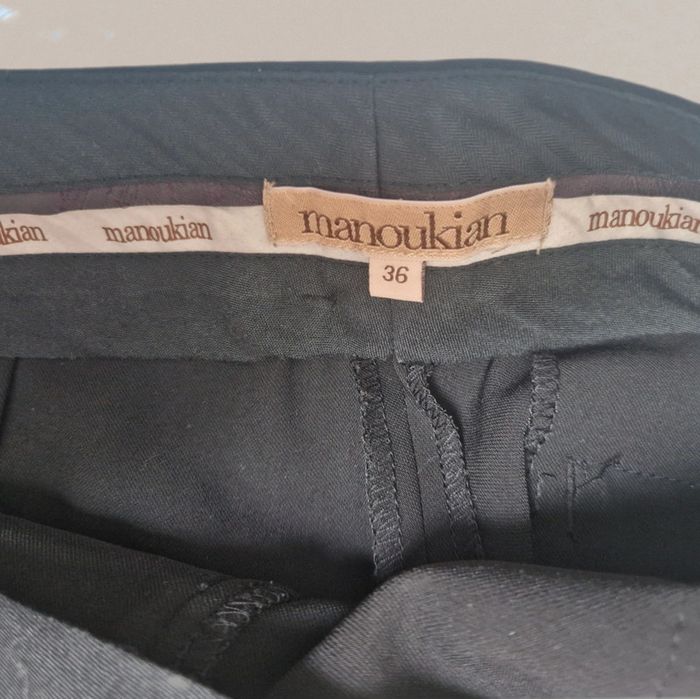 Pantalon jambes larges en toile taille 36 - photo numéro 5