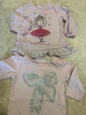 Lot t-shirt manches longues