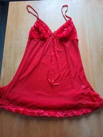 Haut lingerie rouge