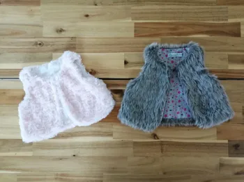 2 boléro rose et gris