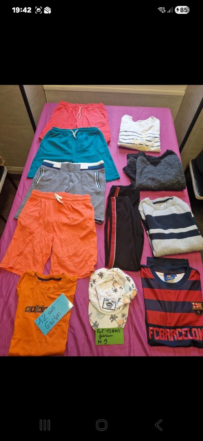 Lot vêtements 12ans garçon N9