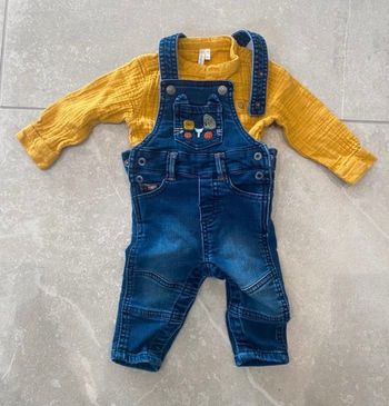 Salopette et chemise 6 mois