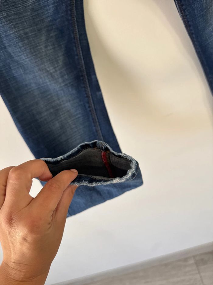 👖 Jeans homme effet déchiré - Taille 40 -w31- brut - très bon état- Léo gutti - photo numéro 7