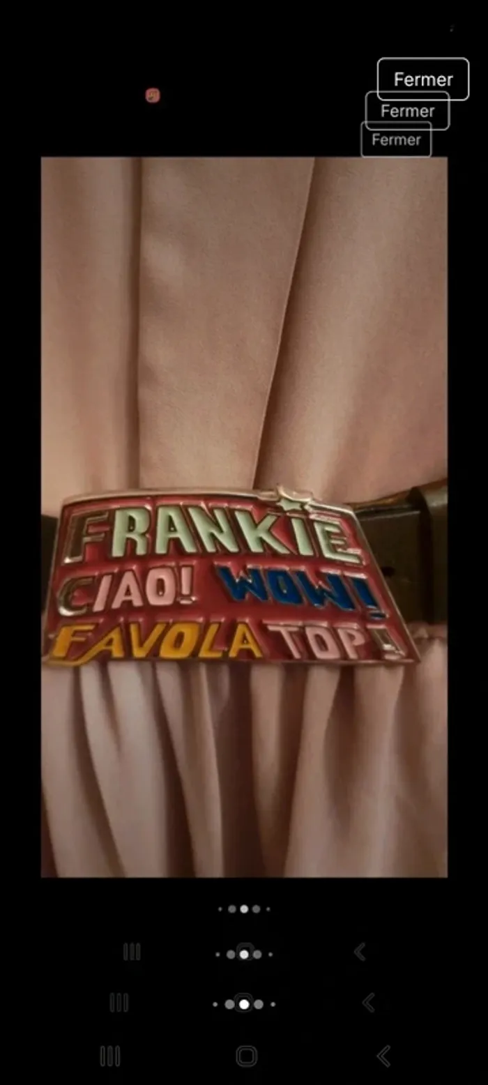 Ceinture Marron cuir Frankie Morello Milano 85cm - photo numéro 6