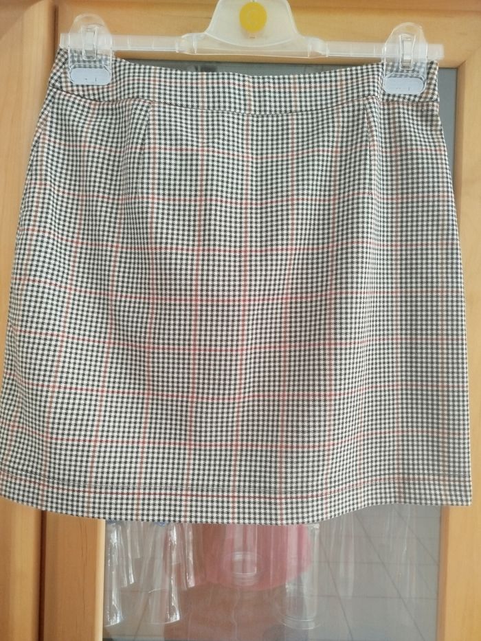 Jupe taille 34/36 motif pattes de poules - photo numéro 6