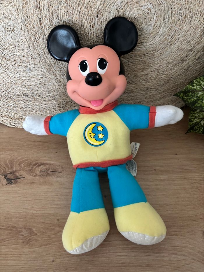 Vintage peluche veilleuse Mickey lumineux mattel 1990 - photo numéro 4