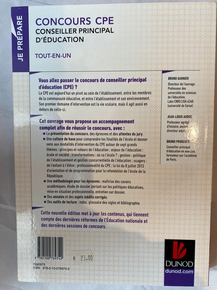 Concours CPE, conseiller principal d’éducation - photo numéro 2
