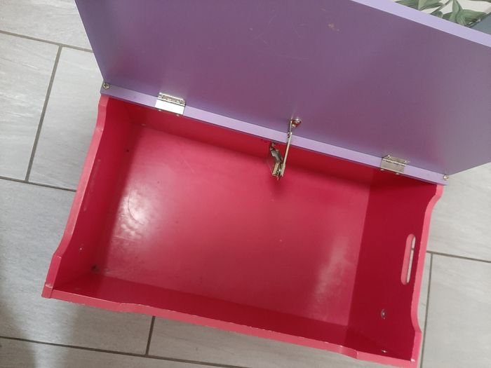 Coffre jouet en bois - photo numéro 3