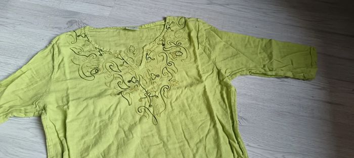Haut manches mi longue taille L en très bon état Allyer femme - photo numéro 8