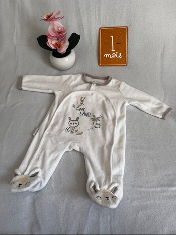 Pyjama velours 1 mois