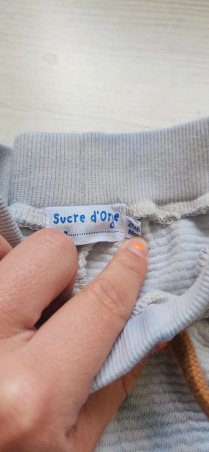 Pantalon bébé enfant délavé 24m 86cm - photo numéro 2